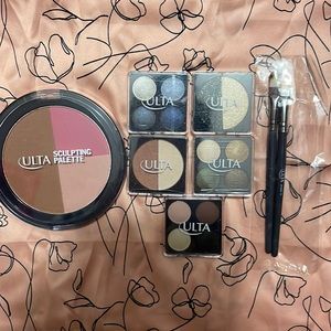 Ulta eyeshadow, blush and makeup brushes